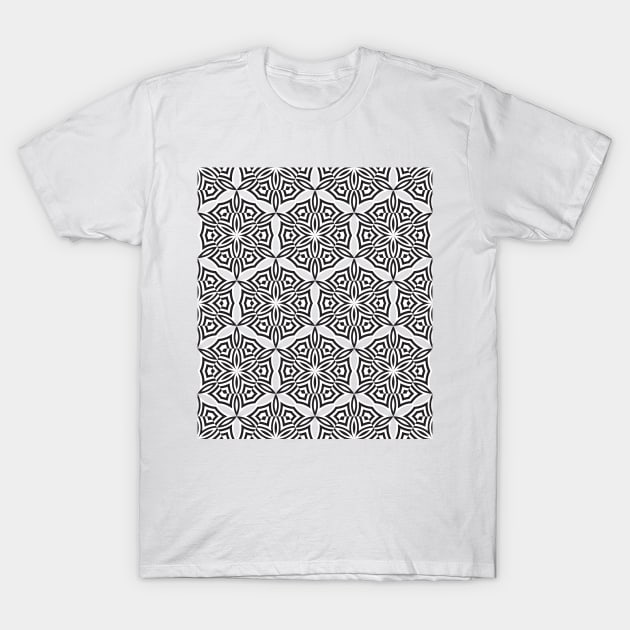 Vintage op art hexagons pattern T-Shirt by kallyfactory